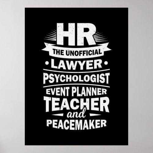 Proud Human Resources Poster