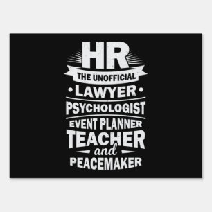 Proud Human Resources Sign