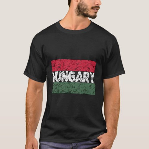 Proud Hungarian Flag Hungary Day Hungarian Roots T_Shirt