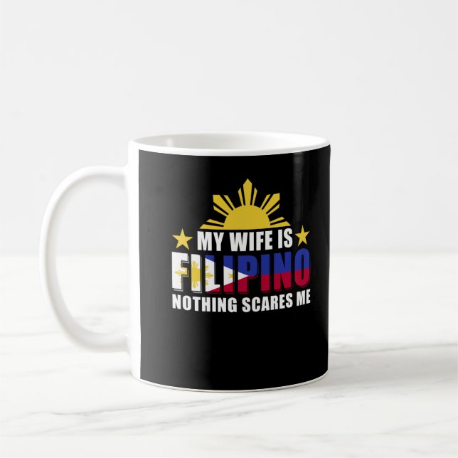 Proud Husband Boyfriend Filipino Wife Philippines Coffee Mug (Left)