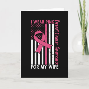 Proud Husband Of A Breast Cancer Warrior Wife Card