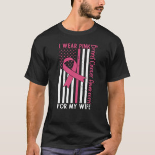 Proud Husband Of A Breast Cancer Warrior Wife T-Shirt