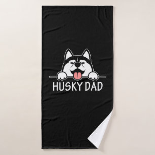 Proud Husky Dog Bath Towel