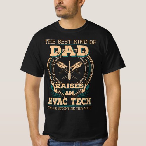 Proud HVAC Techs Dad T_Shirt