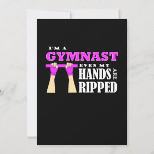 Proud I Am A Gymnast Invitation