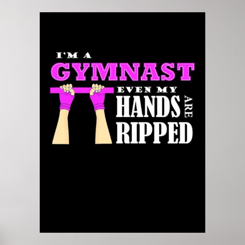 Proud I Am A Gymnast Poster