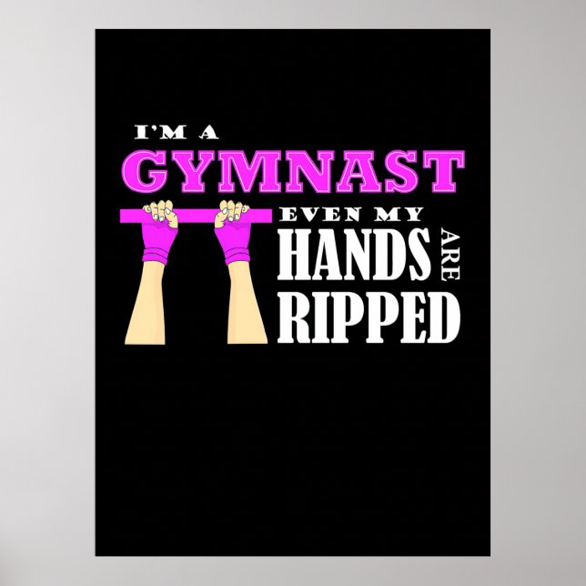 Proud I Am A Gymnast Poster (Front)