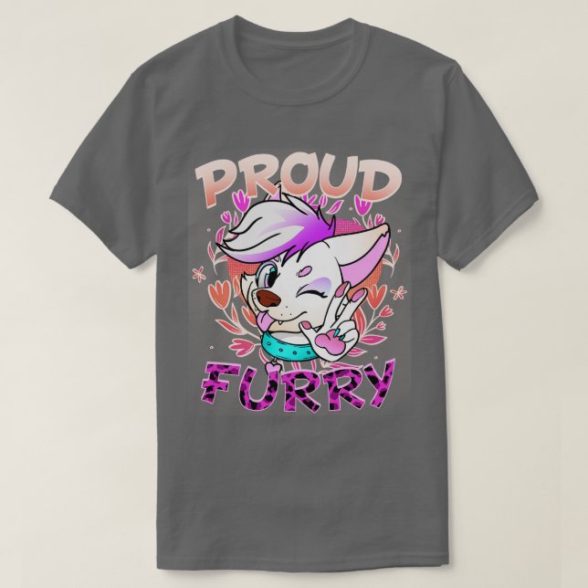 Proud I Furries Cosplay Fandom 6 T-Shirt (Design Front)