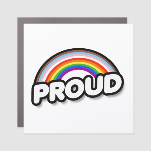 Proud _ Inclusive Arc Car Magnet