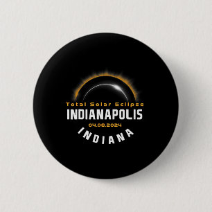 Proud Indianapolis Indiana Total Solar Eclipse 202 Button