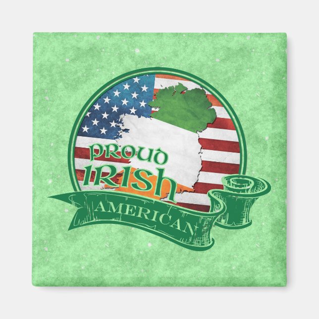 Proud Irish American Magnet (Front)