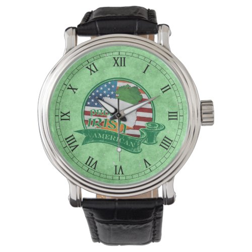 Proud Irish American Watch Customizable
