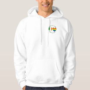 Proud Irish and Gay Heart Flags Pride and Ireland Hoodie