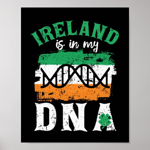 Proud Irish Roots St Patricks Day Poster