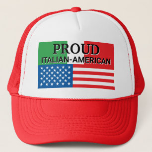 Proud Italian-American Flags of Italy and America Trucker Hat