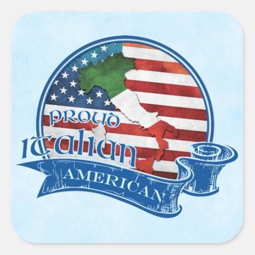 Proud Italian American Sticker Set