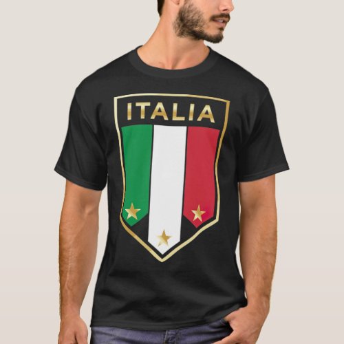 Proud Italian Italia Graphic Italian Soccer funny  T_Shirt