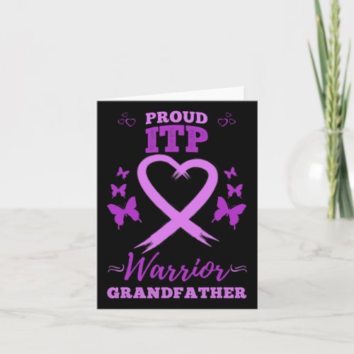 Proud Itpwarrior Grandfather Immune Thrombocytope Card