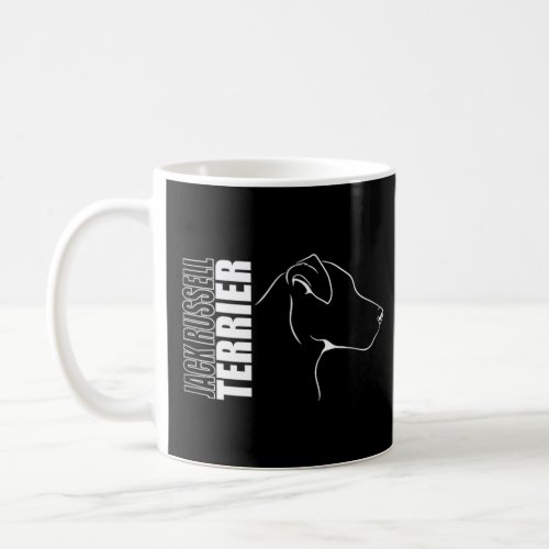 Proud Jack Russell Terrier profile dog mom dog bre Coffee Mug