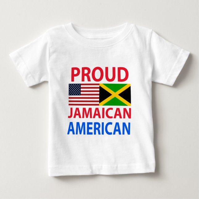 Proud Jamaican American Baby T-Shirt (Front)
