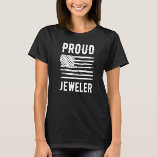 Proud Jeweler Profession American Flag Premium T-Shirt