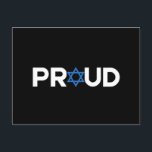 Proud Jewish Hebrew Holiday Proud Jew Religious  Postcard<br><div class="desc">Proud Jewish Hebrew Holiday Proud Jew Religious</div>