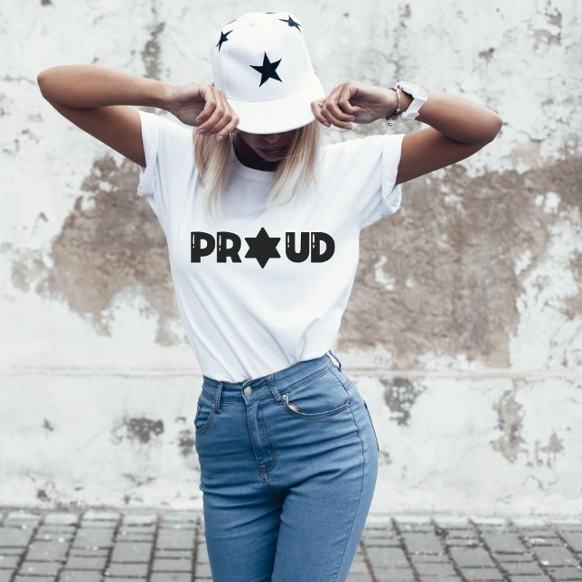 Proud Jewish, Patriotic Jew, Support Israel T-Shirt (Creator Uploaded)