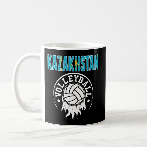 Proud Kazakhstan Volleyball Jersey Kazakhstani Fla Coffee Mug