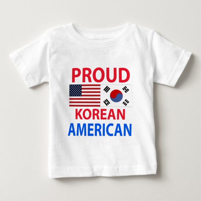 Proud Korean American Baby T-Shirt (Front)