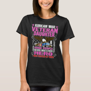 Proud Korean War Veteran Daughter Gift I Was T-Shirt
