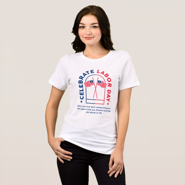 "Proud Laborer - Hard Work & Dedication T-Shirt" Tri-Blend Shirt (Front Full)