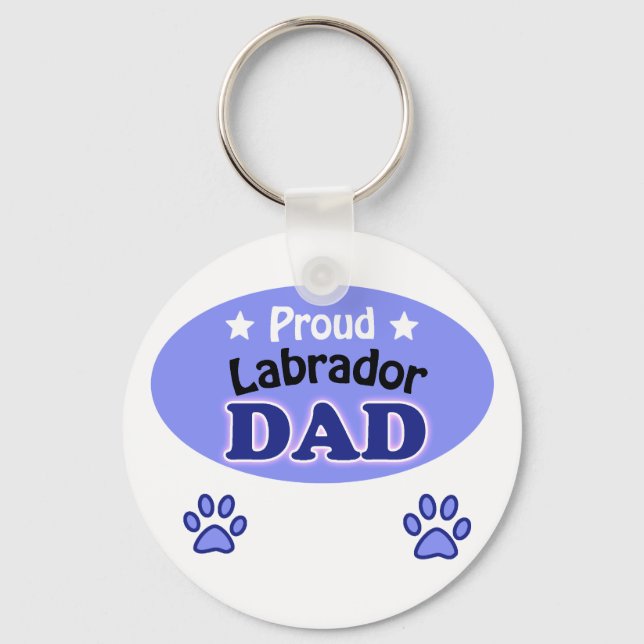 Proud Labrador Dad Keychain (Front)
