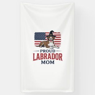 Proud Labrador Mom Patriotic Dog Halloween Shirt D Banner