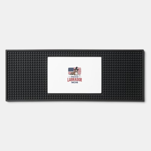 Proud Labrador Mom Patriotic Dog Halloween Shirt D Bar Mat