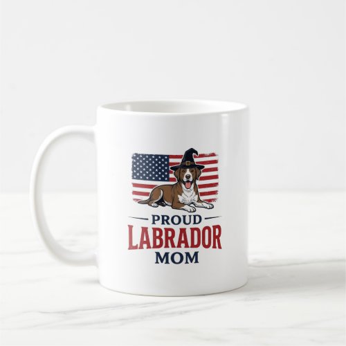 Proud Labrador Mom Patriotic Dog Halloween Shirt D Coffee Mug