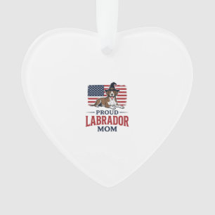 Proud Labrador Mom Patriotic Dog Halloween Shirt D Ornament