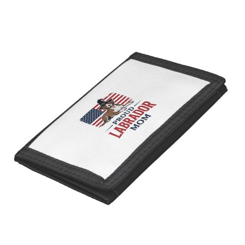 Proud Labrador Mom Patriotic Dog Halloween Shirt D Trifold Wallet