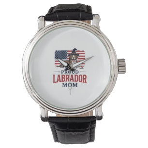 Proud Labrador Mom Patriotic Dog Halloween Shirt D Watch