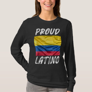 Proud Latino Hispanic Heritage Month Columbia flag T-Shirt