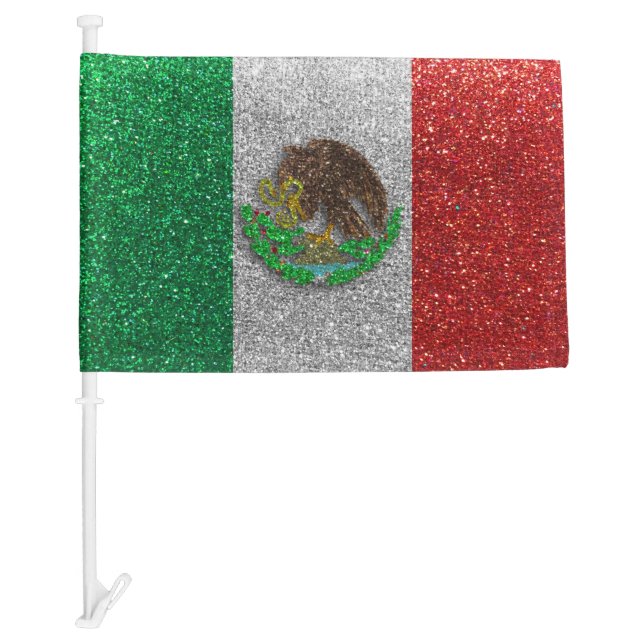 Proud Latinx Immigrant Mexico Mexican Flag Glitter (Front)