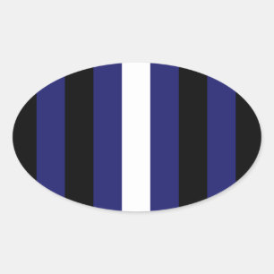 Proud Leather Design Oval Sticker