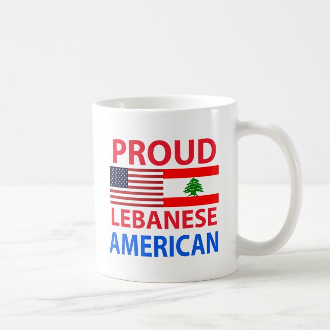 Proud Lebanese American Coffee Mug (Right)