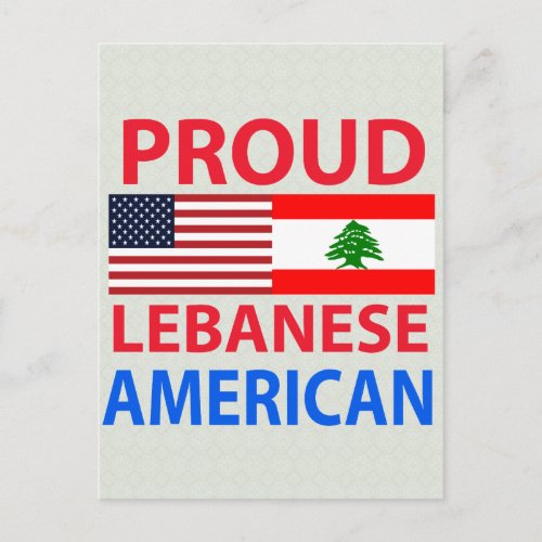Proud Lebanese American Postcard