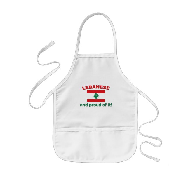 Proud Lebanese Kids' Apron (Front)