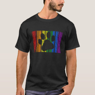 Proud Lgbt Ally Furry Rainbow Fursuit Cat Dog Paw T-Shirt