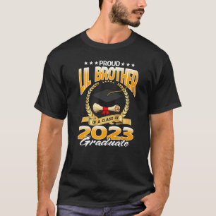 Proud Lil Brother Of A Class Of 2023 Graduate Grad T-Shirt