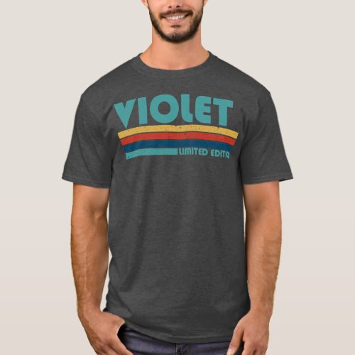 Proud Limited Edition Violet Name Personalized Ret T_Shirt