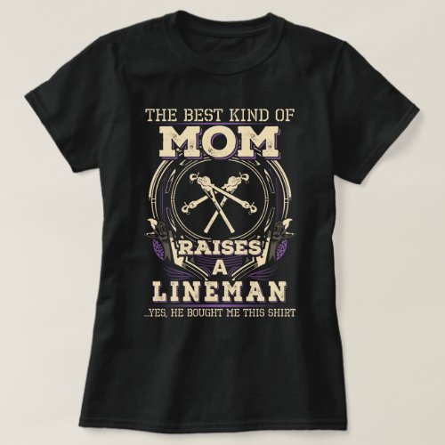 Proud Linemans Mom T_Shirt