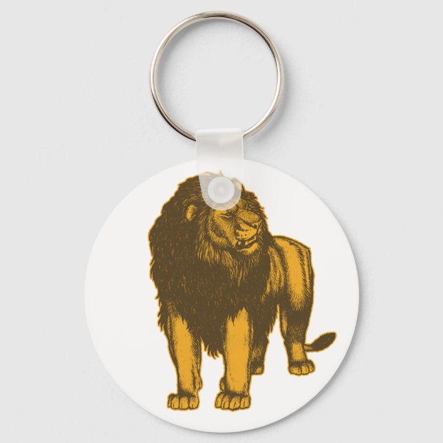 Proud  Lion  Keychain (Front)