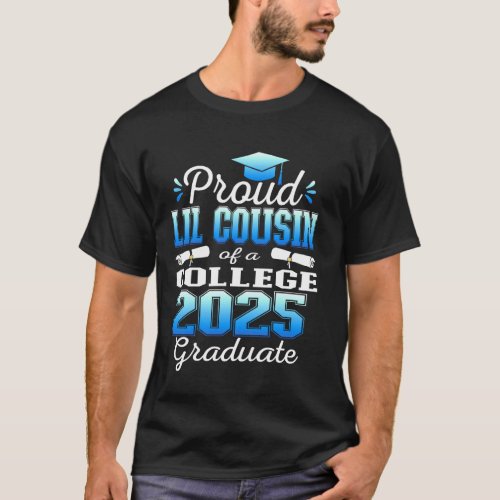 Proud Little Cousin of 2025 College Graduate Famil T-Shirt